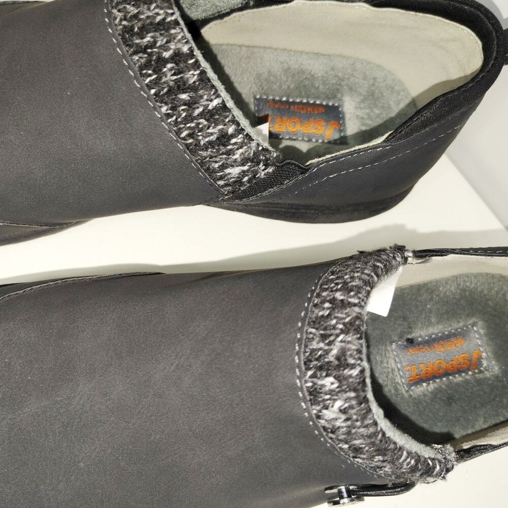 JSport Womens Alice Cozy Shoes Slip On Black Size 9 - Picture 3 of 5